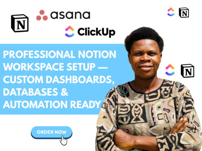 Notion Workspace Setup | Custom Dashboards, Databases & Automation Ready