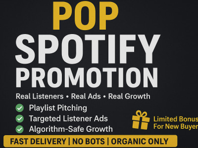 Pop Spotify Promotion with Real Listener Growth & Ads