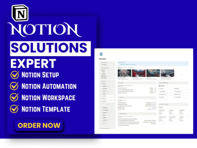 Notion Consultant | Notion Template | Notion Workspace Setup & Automation