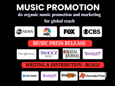 Do organic music promotion and marketing for global reach