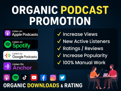 High-Impact podcast Promotion & Ranking Chart Grow Organically