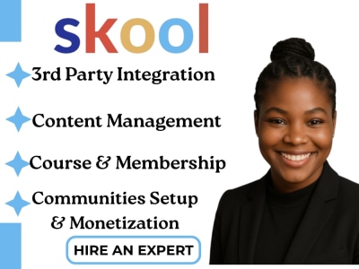 Skool communities, skool online course, skool account setup, course upload