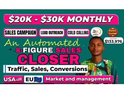 Sales representative IT sales closer real estate 8 figure Saas sales closer