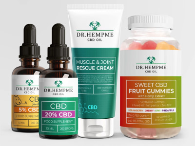 Supplement Label Design + Bottle Mockup (Print Ready)