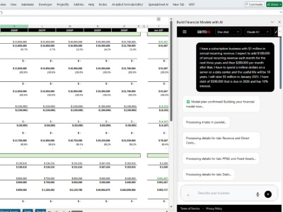 Investor-Grade Financial 3-Statement Financial Model (AI-Assisted)