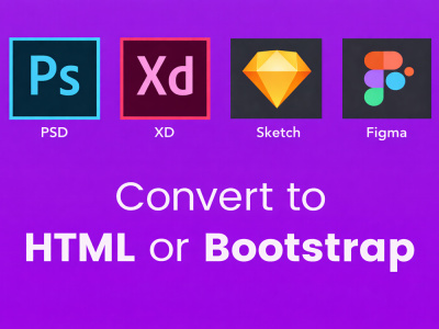 Your Design(Figma, Xd, Psd,...) to Responsive Html