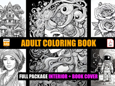 Design coloring pages for adults and children coloring books for KDP etsy