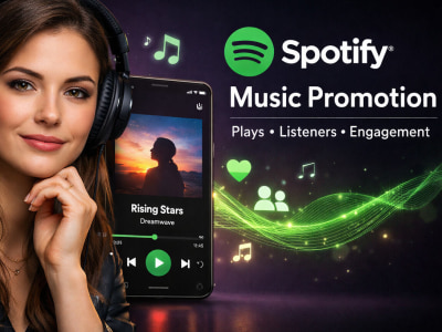 Spotify Music Viral Promotion | Spotify Followers, Listener Play Engagement