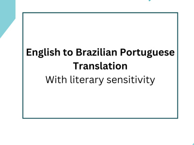 Literary and Creative Translation (English to Brazilian Portuguese)