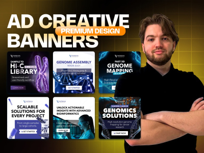 High converting ad creatives and banner designs for paid advertising