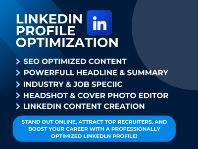 LinkedIn Profile Optimization,SEO LinkedIn Writing Setup & Content Design
