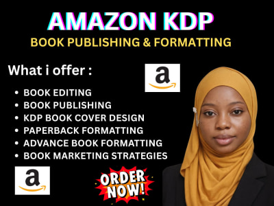 Format, publish, promote your book on amazon kindle kdp book publishing