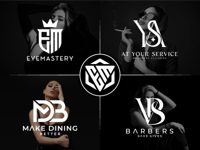 Luxury clothing brand logo, fashion, streetwear, apparel, monogram logo