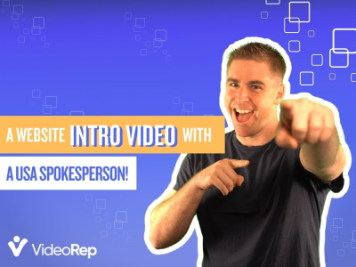 A website INTRO VIDEO with a USA Spokesperson