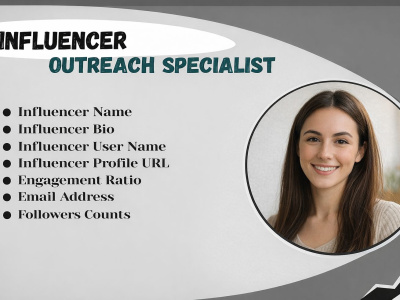 Influencer Outreach Specialist | Targeted Influencer Research & Outreach.