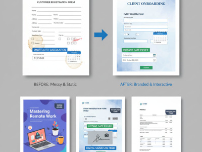 A branded, interactive PDF document or eBook formatted to perfection.