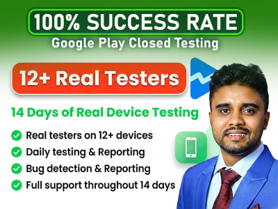 12 Testers or 20 Testers for 14 Days to Google Play Console Closed Testing