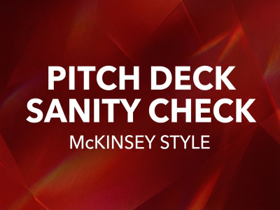 Executive pitch deck second opinion (48h)