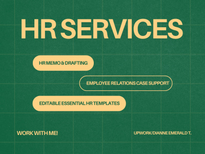 HR Memo and Notice Drafting, Employee Relations Case Support, HR Templates