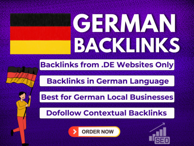 German Backlinks on .DE Domains| Deutscher Linkaufbau|.De Comment Backlinks