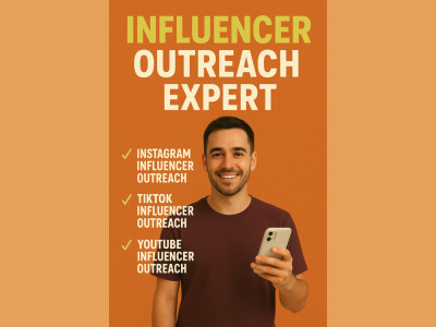Influencer Outreach Expert | Instagram, Youtube, TikTok & Email