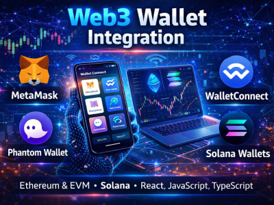 Crypto Wallet Integration, Metamask, Phantom, WalletConnect, Connect Wallet