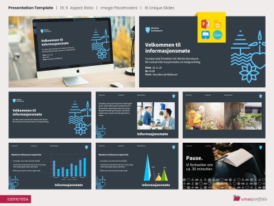 A custom PowerPoint Template