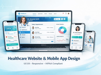 Website and mobile app UI/UX Mock up design based on brand guidelines ...