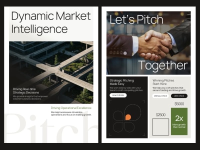 A custom designed onepager