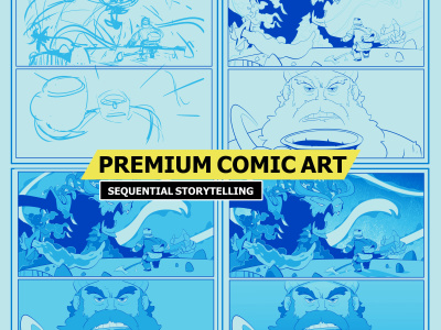 Premium Sequential Art for Graphic Novels and Comics/Manga