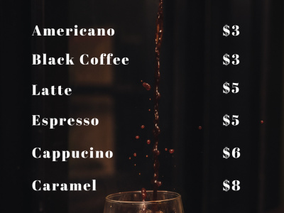 Banner & menu design focused on promoting your products.