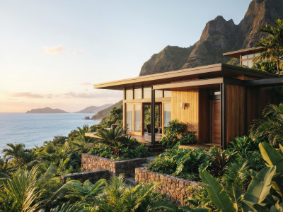 High-quality residential exterior render