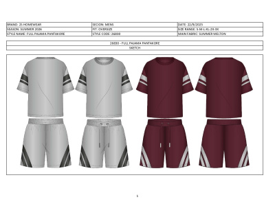 Full Apparel Tech Pack - Men's Oversize Loungewear Set