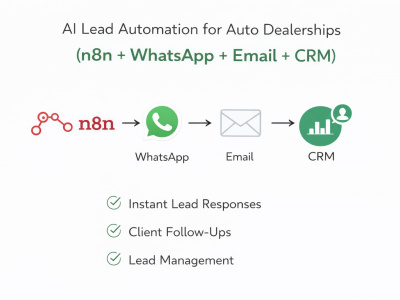 N8n AI Lead Automation for Auto Dealerships (n8n + WhatsApp + Email + CRM)