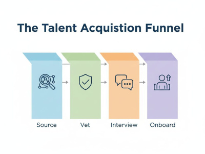 A strategic talent acquisition and personnel onboarding system