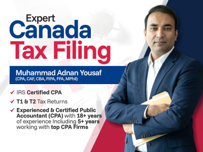 Expert Canada Tax Filing | Certified CPA | T1 & T2 Tax Returns