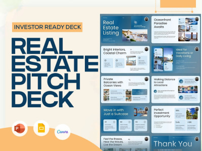 A luxury real estate pitch deck or real estate powerpoint presentation