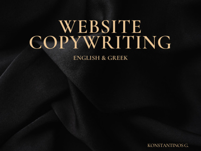 Conversion-focused website copy in English or Greek