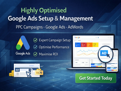 Highly Optimised Google Ads Setup & Management/PPC Campaign/Google adwords