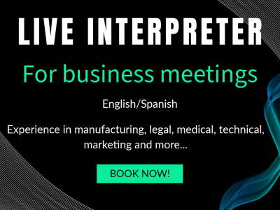 Remote English–Spanish Live Interpreter for Business Meetings
