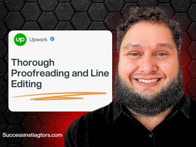 Thorough proofreading and line-editing