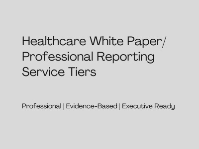 Healthcare White Paper or Professional Report