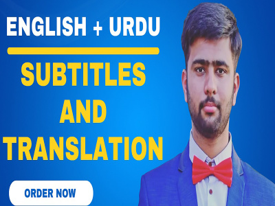 A fully formated SRT subtitle file for your English and Urdu videos