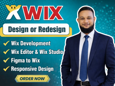 Wix design, wix redesign, figma to wix and wix responsive by wix developer