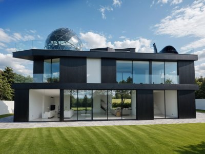 Exterior Rendering, Villa exterior,3D exterior, Exterior Design