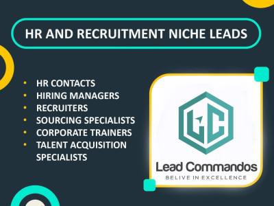 Human Resources, Hiring Managers, Recruiters, Corporate Trainers Leads