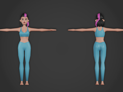 Low Poly 3D Characters