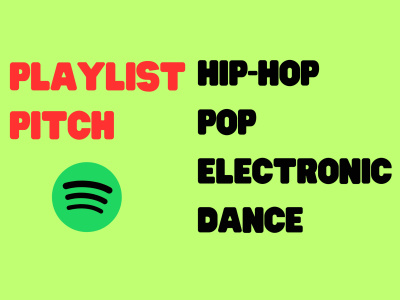 Playlist pitch for your song and album