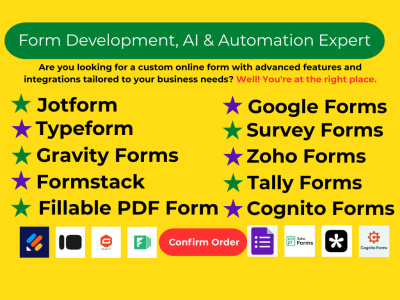 Build and automate google form jotform typeform PDF quiz survey in 5 hours