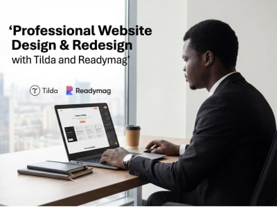 Get a professionally designed or redesigned website on Readymag or Tilda."